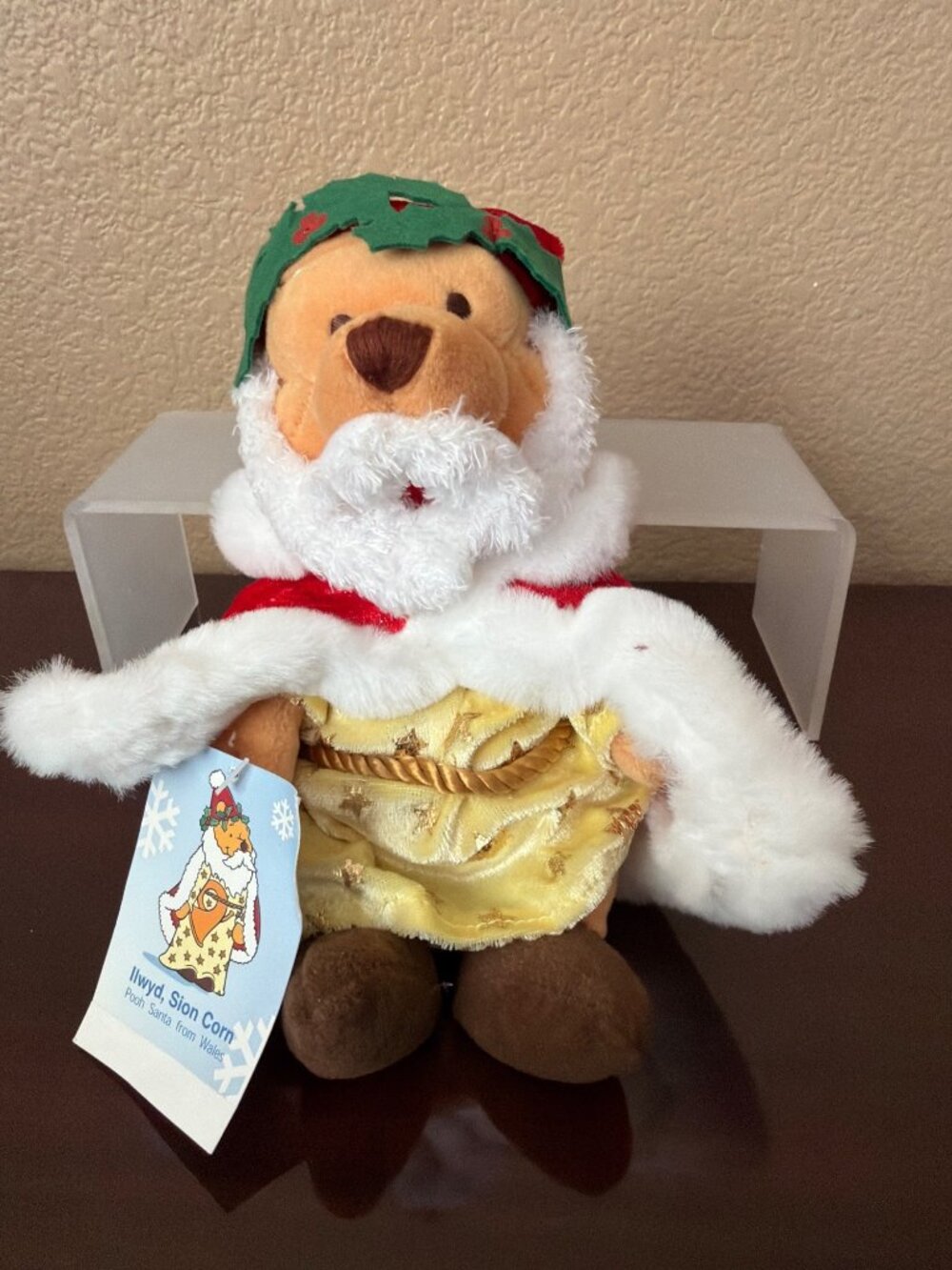 Disney Store 12 Days of Pooh International Santa Plush Vintage Lot of 3 - Picture 12 of 14